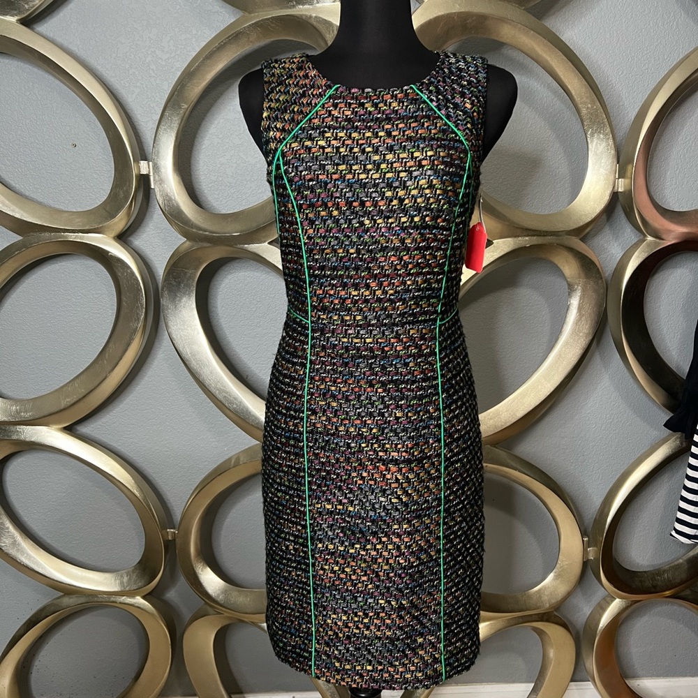 Elegant Multicolor Sleeveless Dress